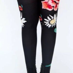 NWT Vintage Bloom on Black Leggings